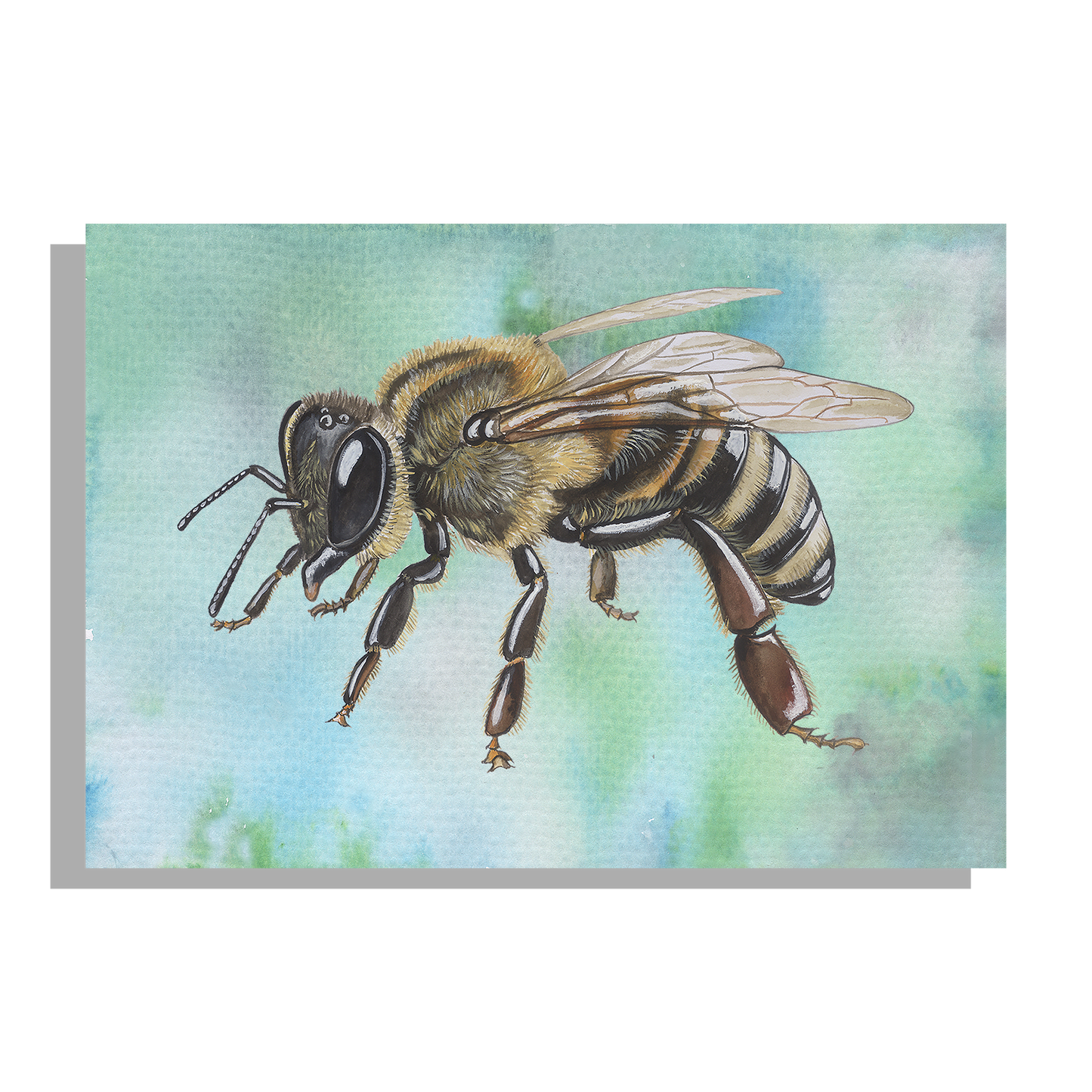 Muismat "Honingbij staand"