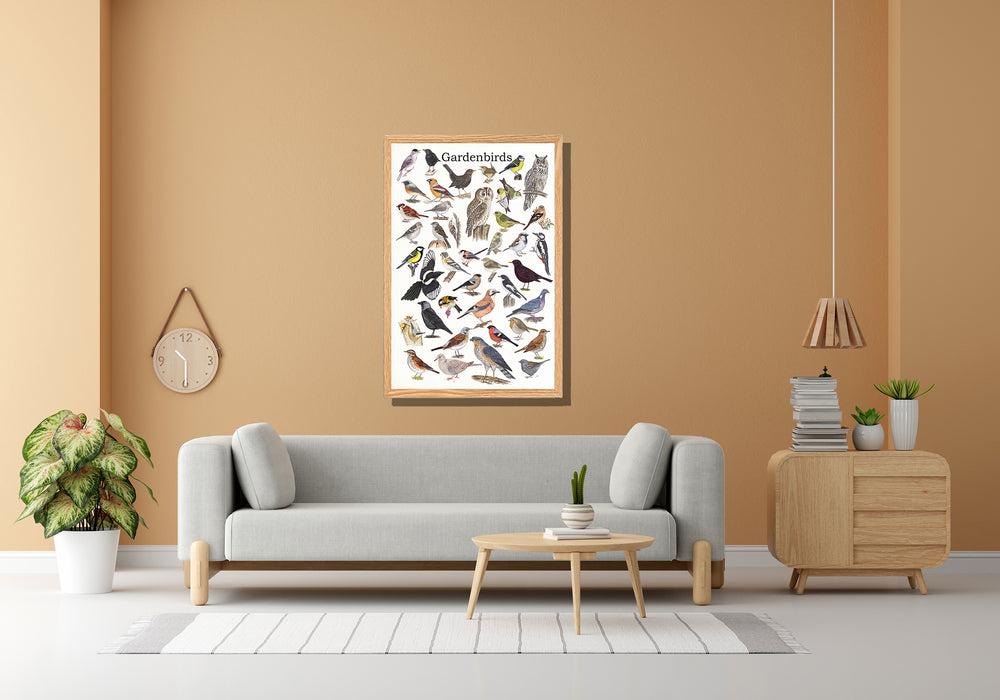 Ingelijst "Gardenbirds"