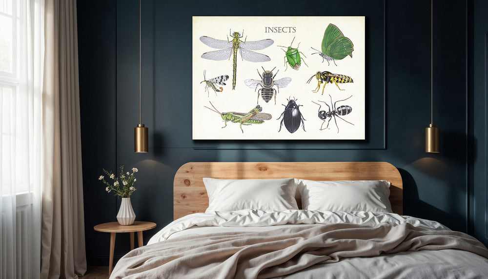 Wanddecoratie "Insects 2"