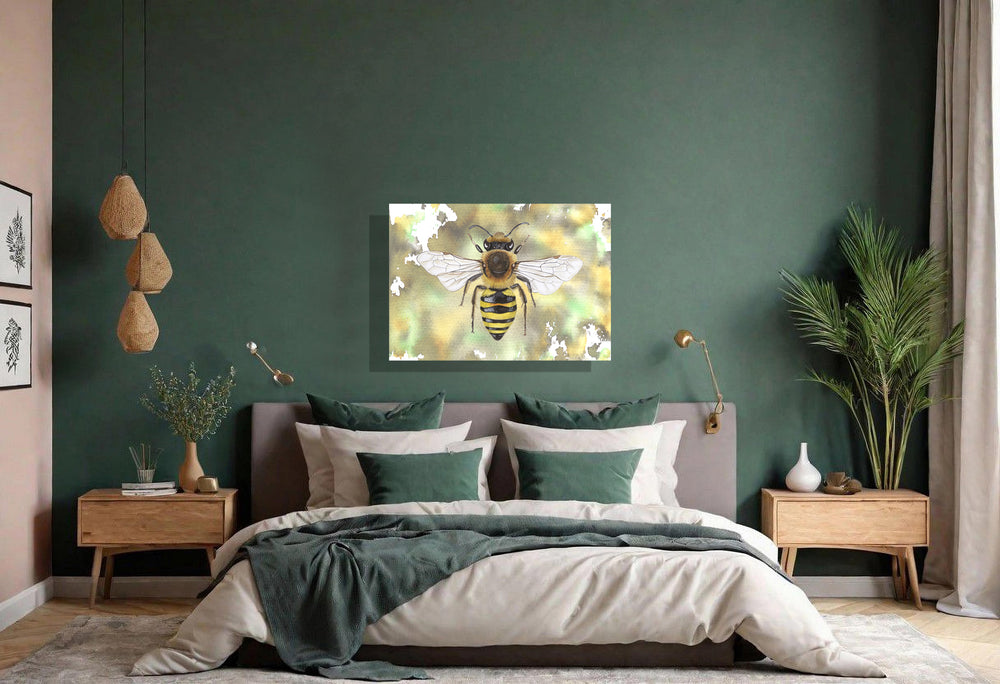 Wanddecoratie "Klimopbij"