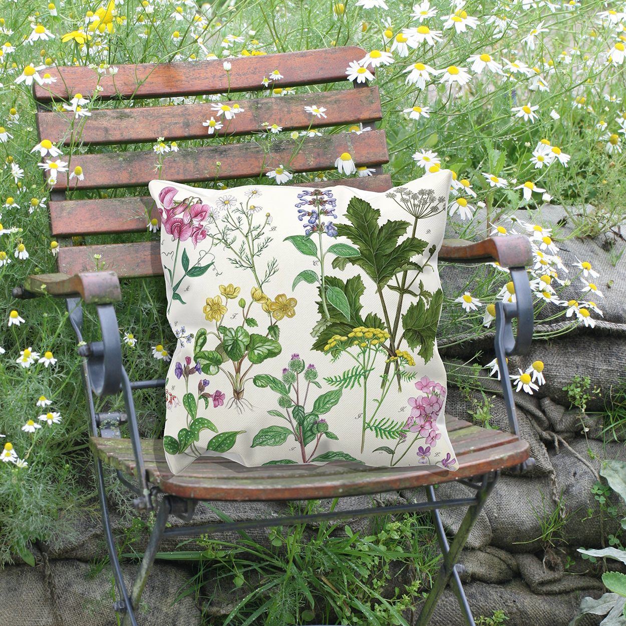 Kussen "Wilde planten"