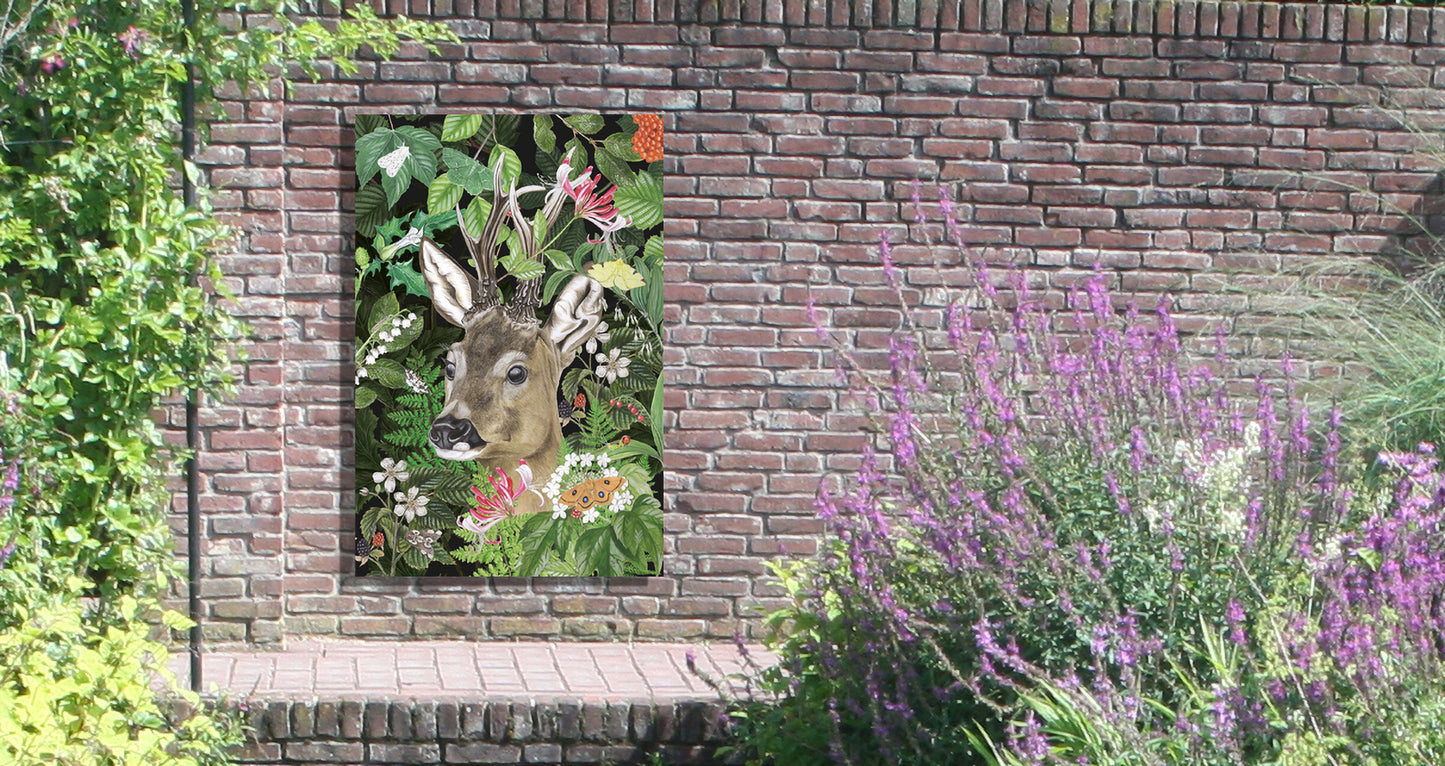 Tuinposter "Ree in het wild"