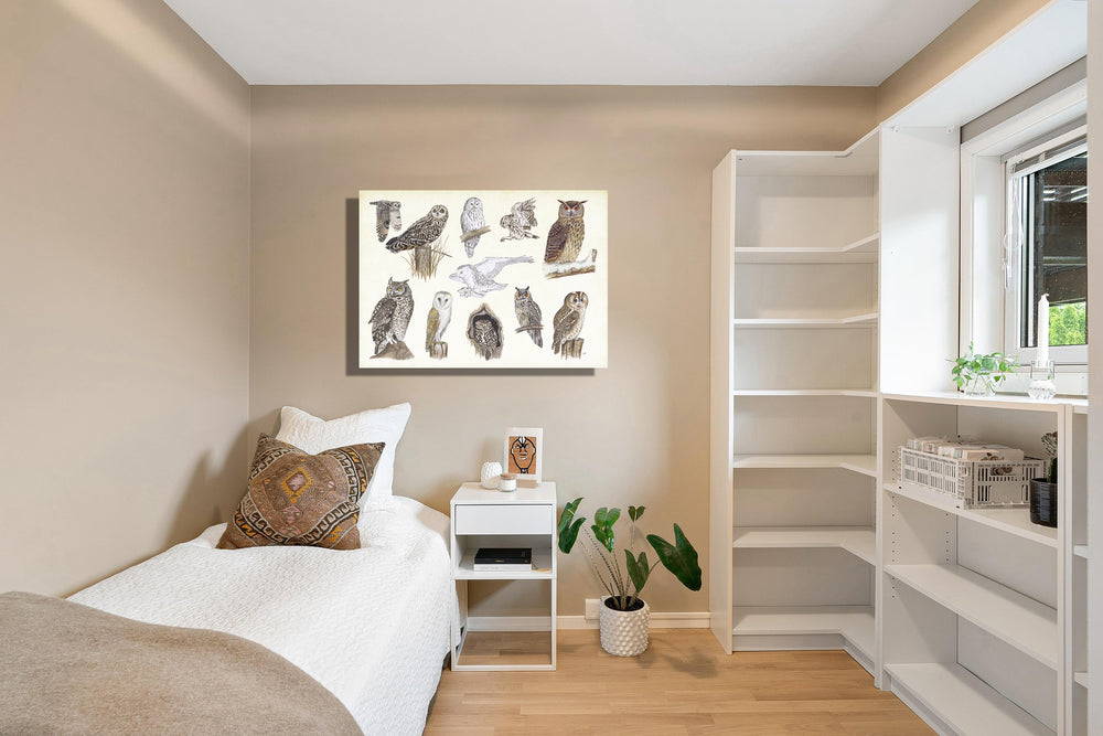 Wanddecoratie "Uilen"