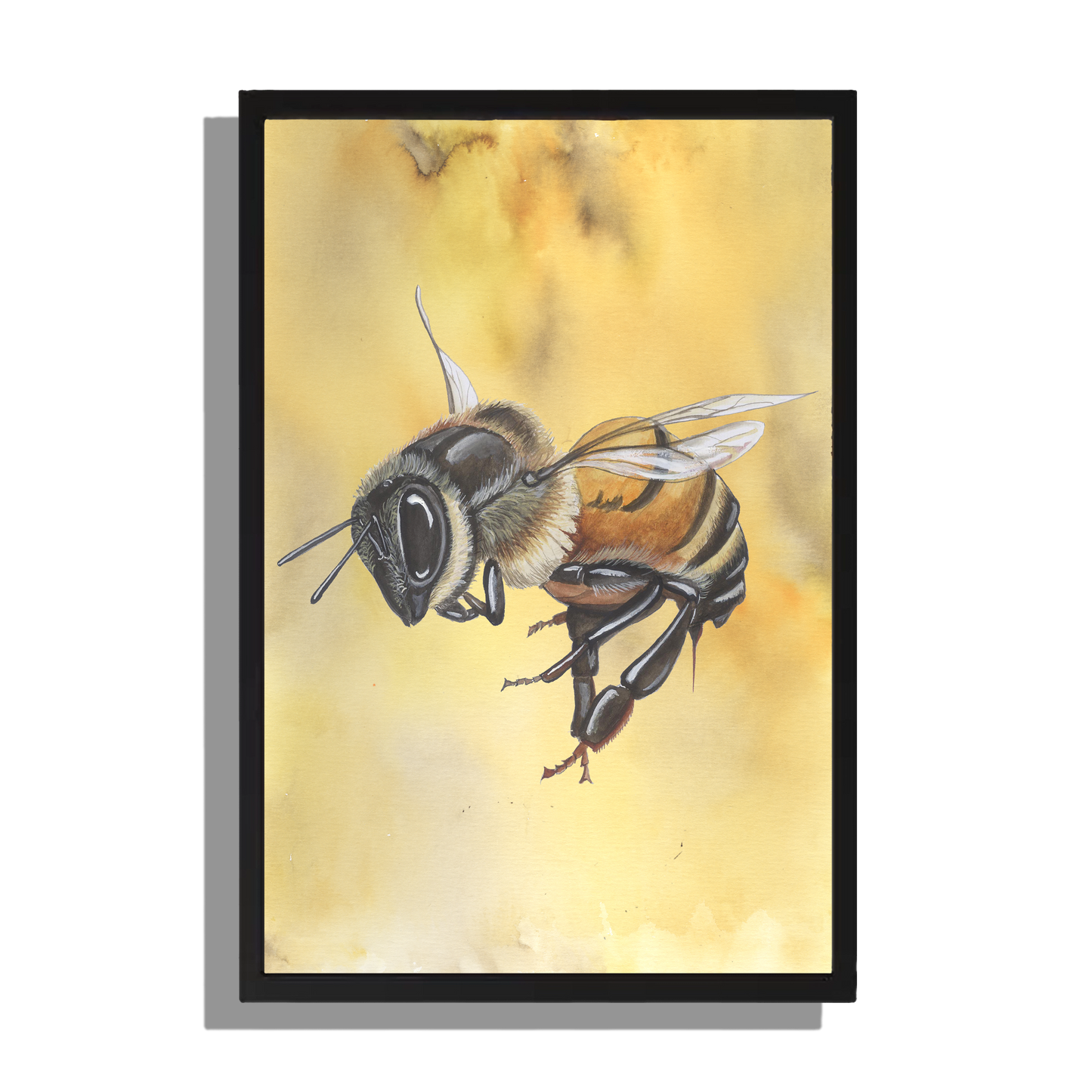 Wanddecoratie "Honingbij koningin in vlucht"