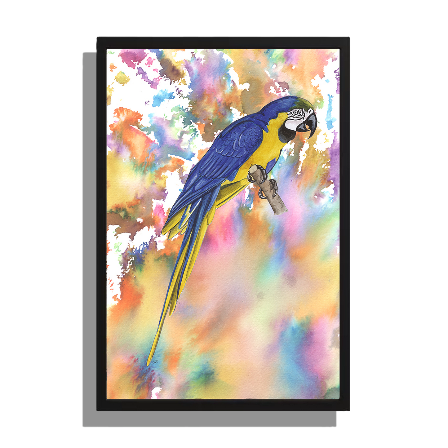 Wanddecoratie "Blauwe ara"