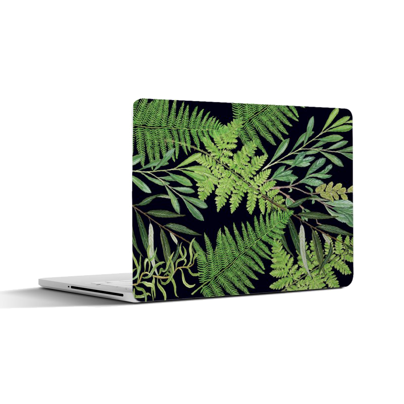 Laptopsticker "Bladeren in de nacht"