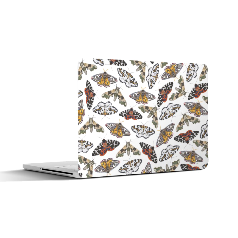 Laptopsticker "Collage nachtvlinders"