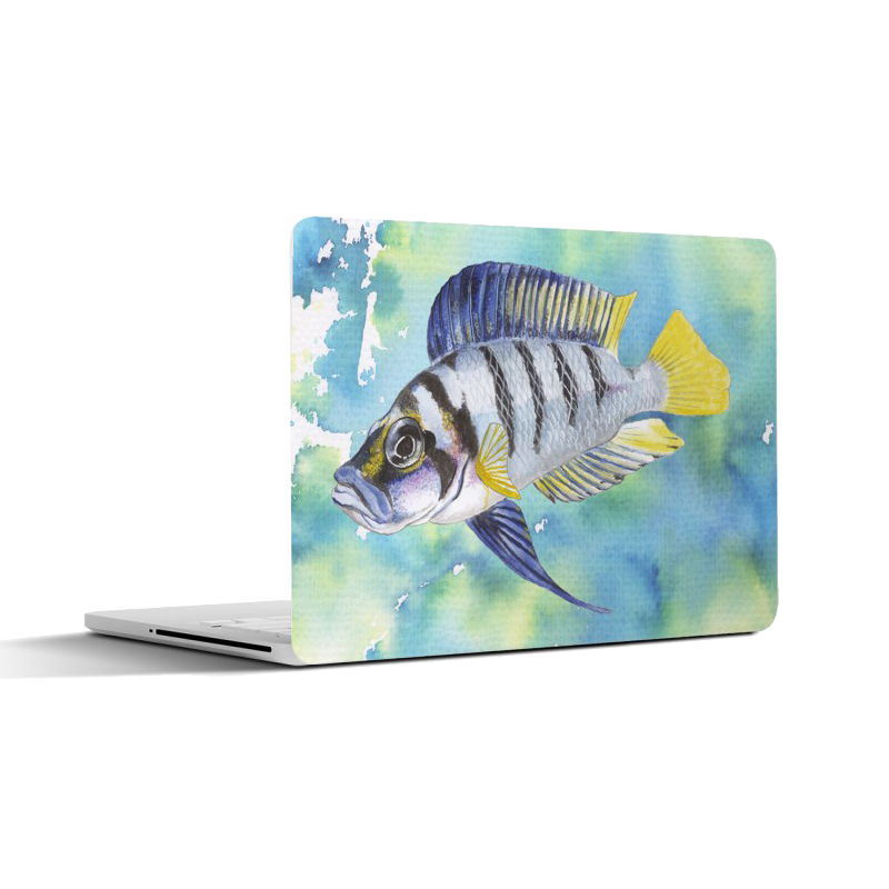 Laptopsticker "Tropische vis"