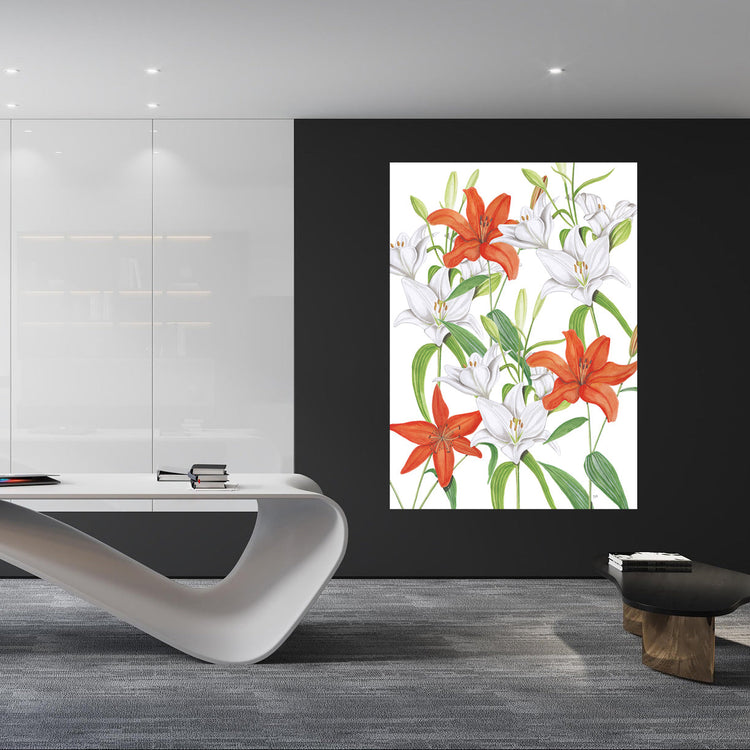 Wanddecoratie voor bedrijfsruimtes