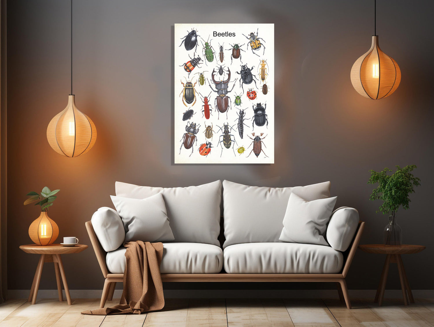 Wanddecoratie Insecten