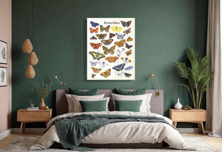 Natuurkunst op papieren poster