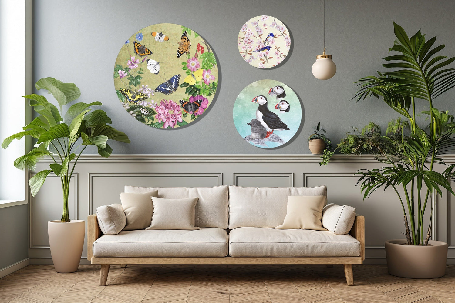 Muurcirkels met Natuurkunst