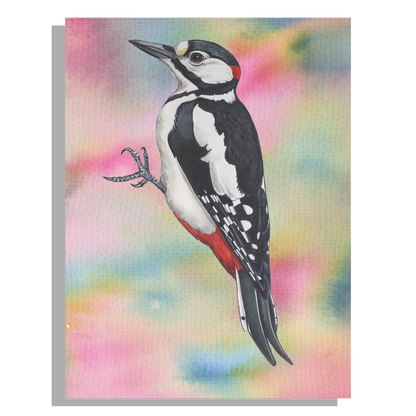 Wanddecoratie "Grote bonte specht"