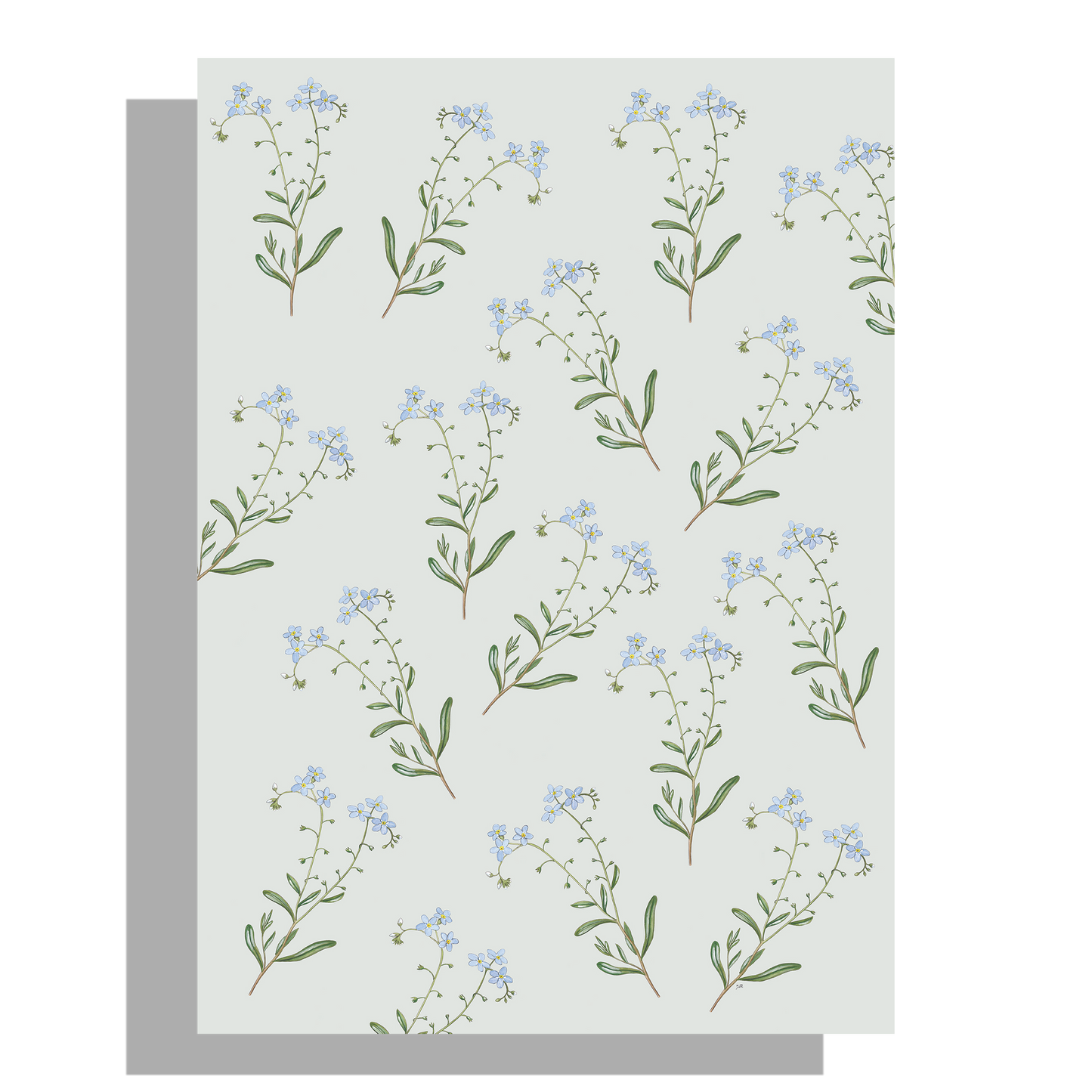 Wanddecoratie "Zompvergeet-mij-nietje"
