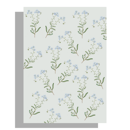 Wanddecoratie "Zompvergeet-mij-nietje"
