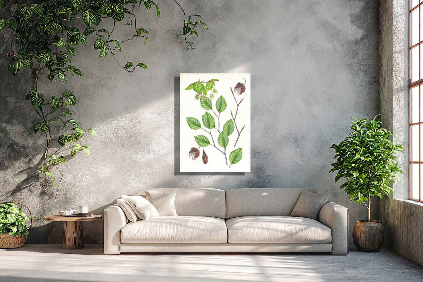 Wanddecoratie "Beuk, het leven van"