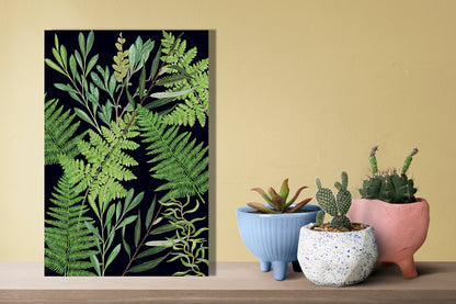 Wanddecoratie "Bladeren in de nacht"