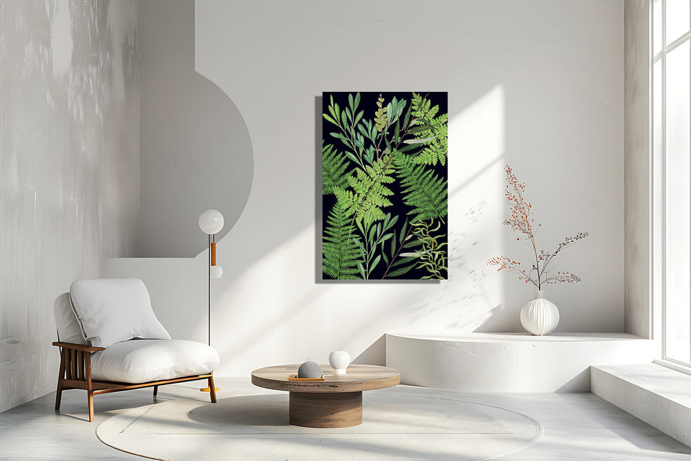 Wanddecoratie "Bladeren in de nacht"