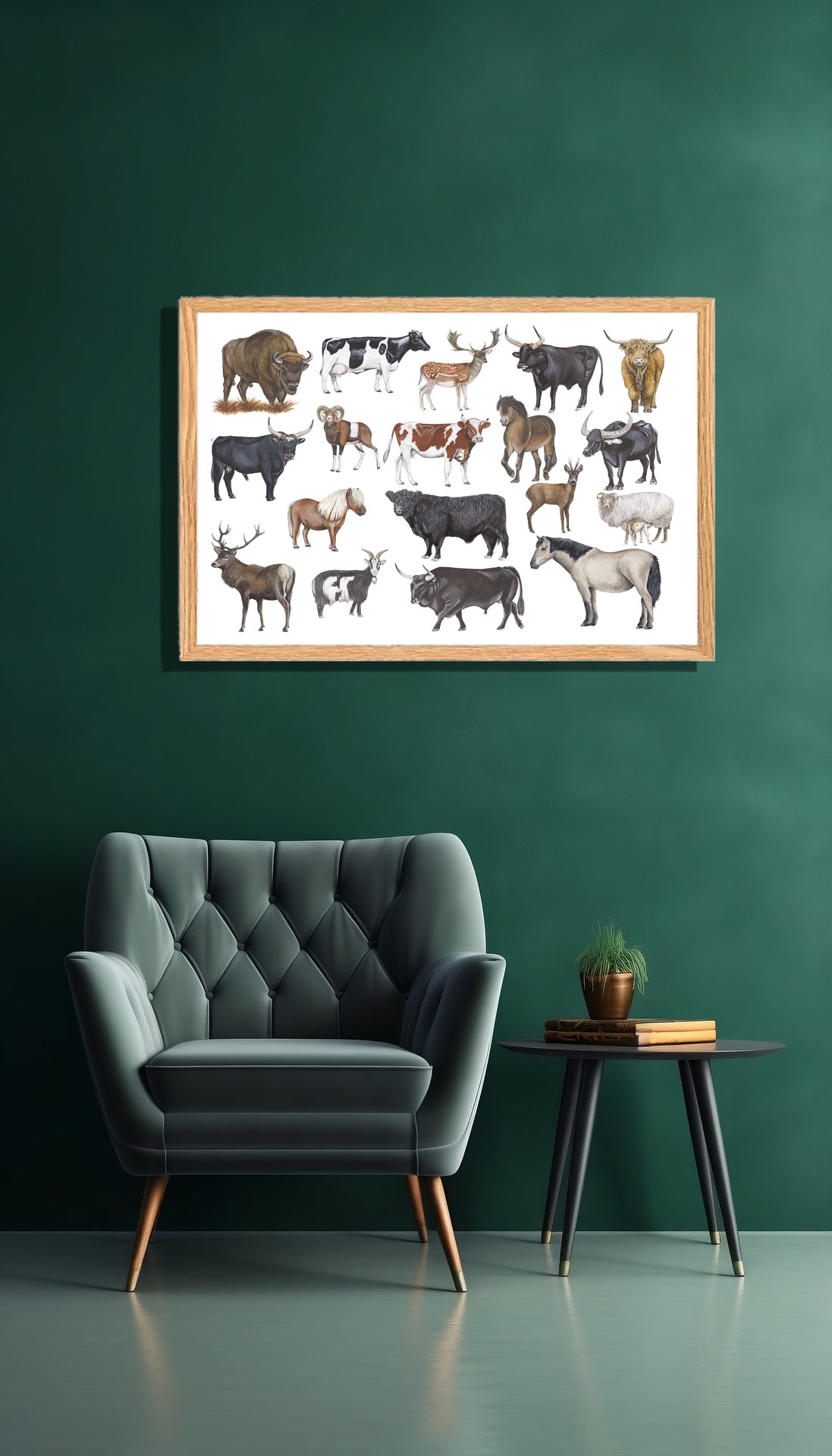 Ingelijst "Grote grazers"