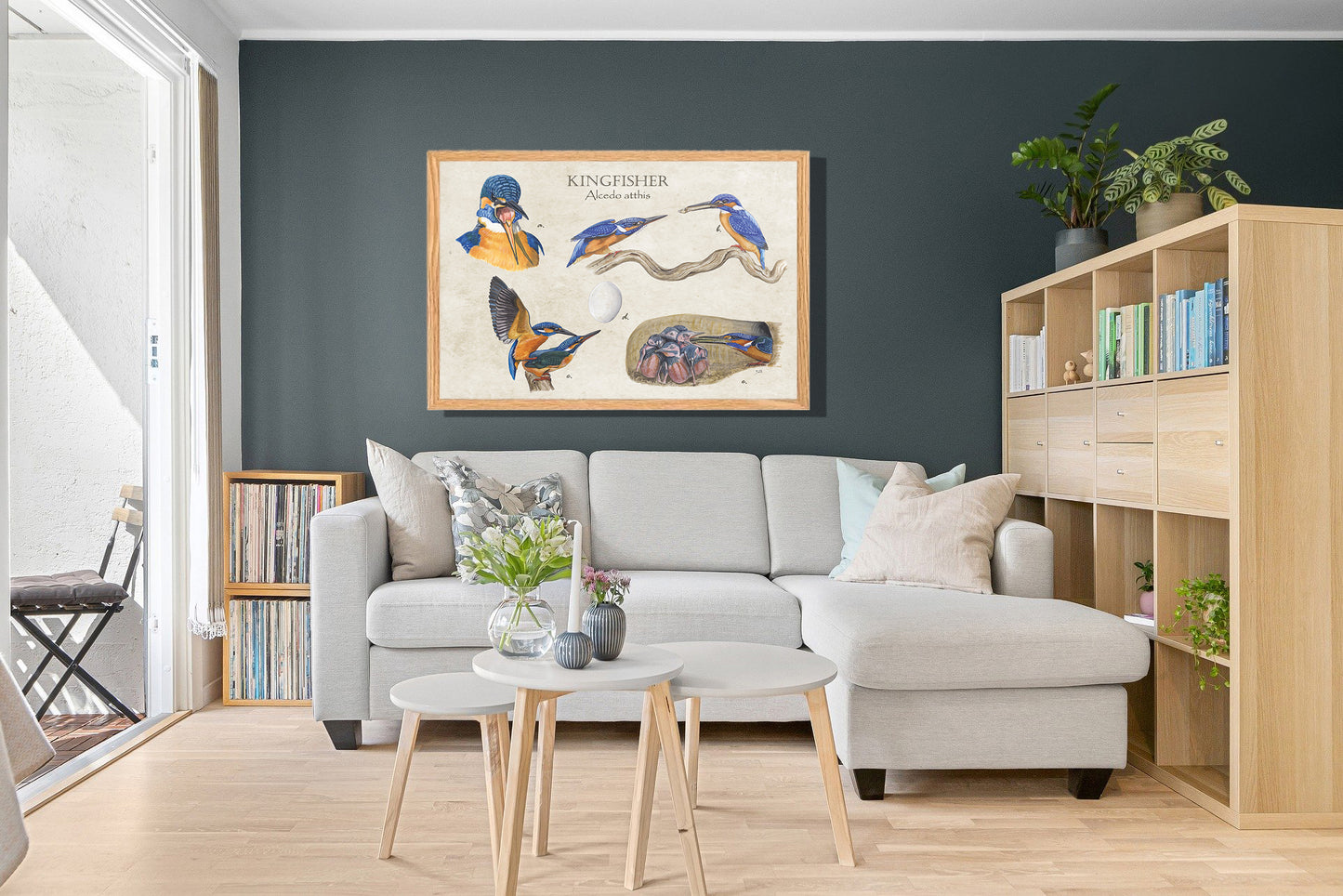 Ingelijst "Kingfisher"