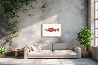 Ingelijst "Rode zalm"
