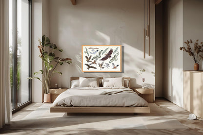 Ingelijst "Roofvogels in vlucht"