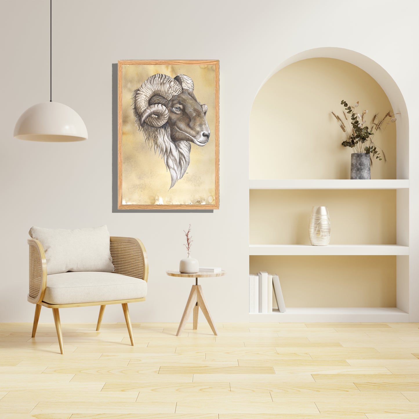 Ingelijst "Drents heideschaap"