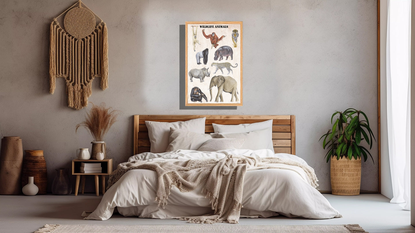 Ingelijst "Wildlife Animals"