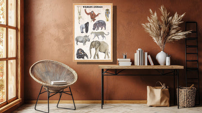 Ingelijst "Wildlife Animals"