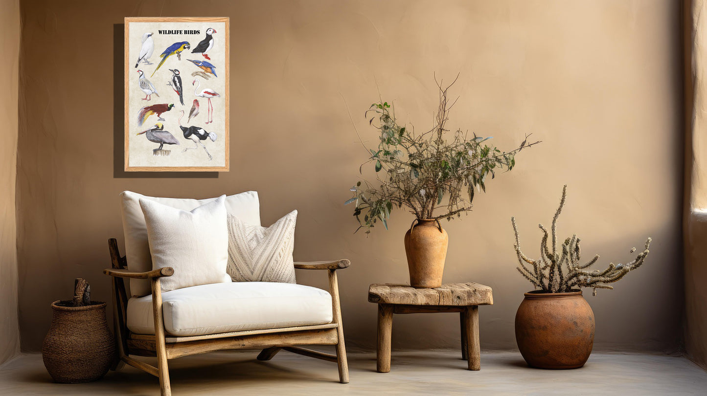 Ingelijst "Wildlife Birds"