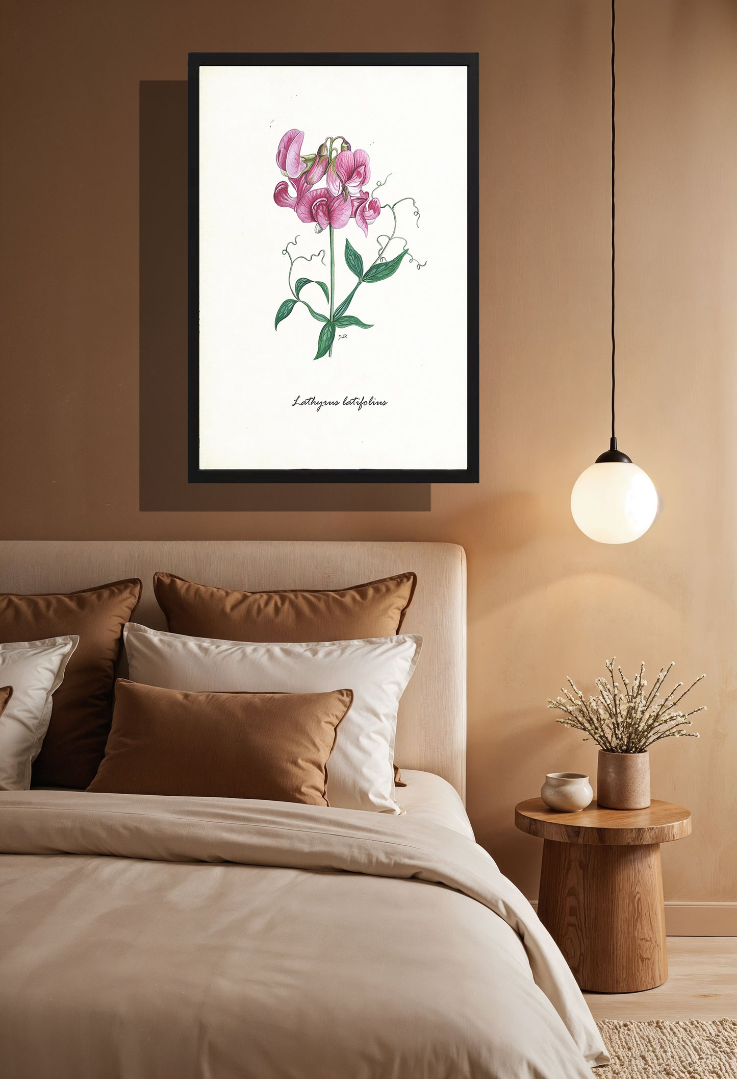 Ingelijst "Brede lathyrus"
