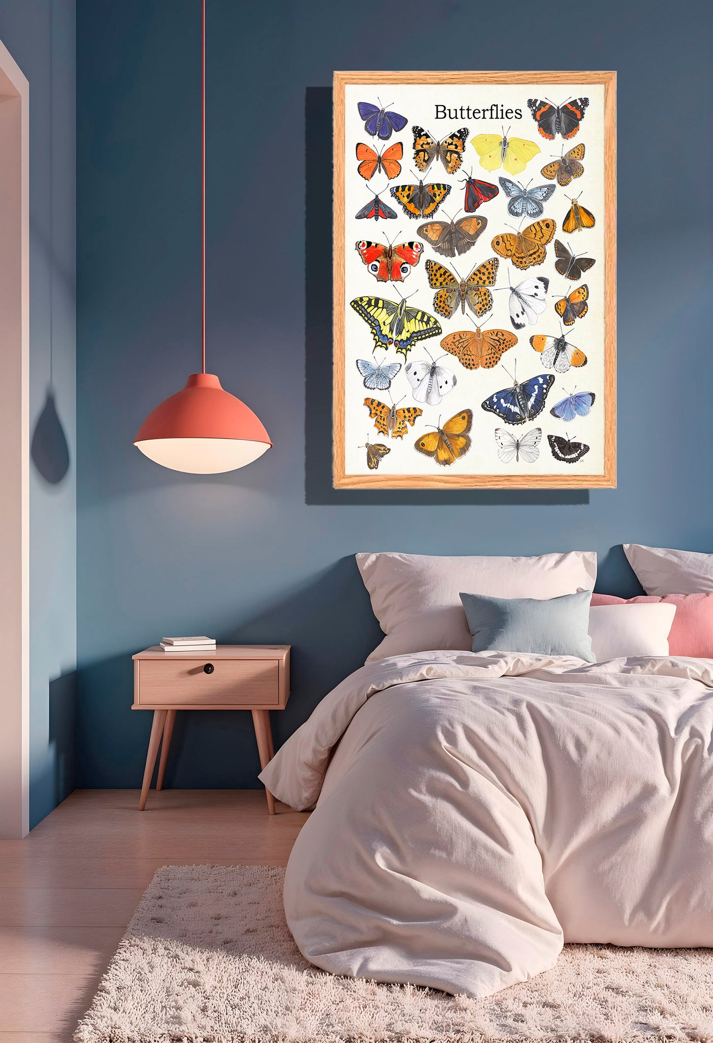 Ingelijst "Butterflies"