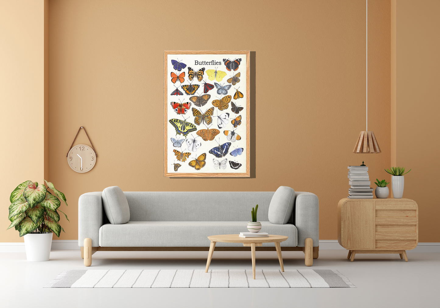 Ingelijst "Butterflies"