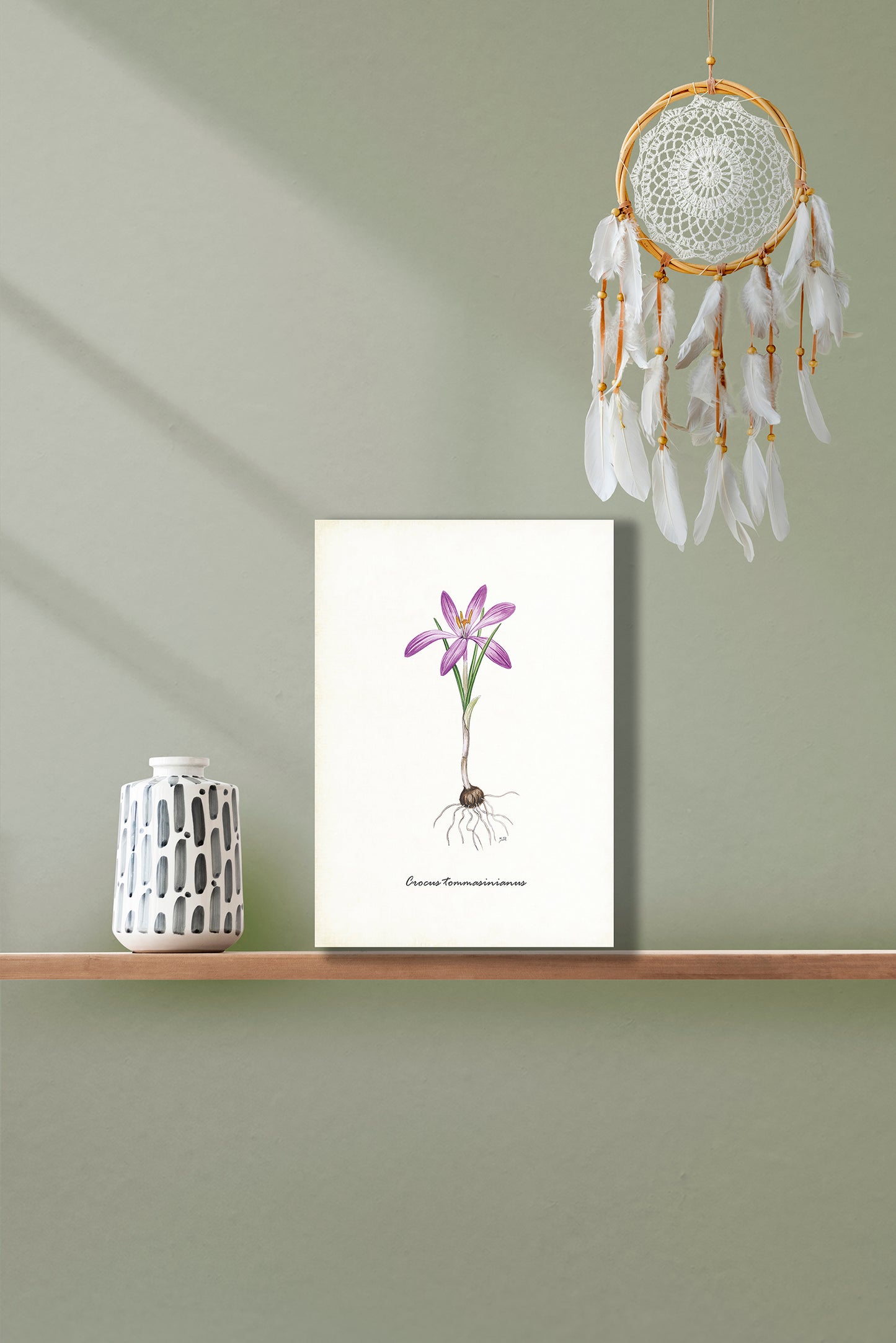 Wanddecoratie "Boerenkrokus"