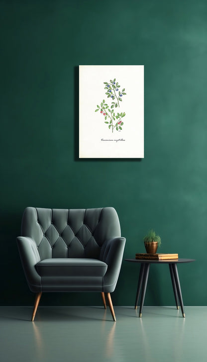 Wanddecoratie "Bosbes"
