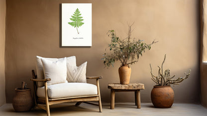 Wanddecoratie "Brede stekelvaren"