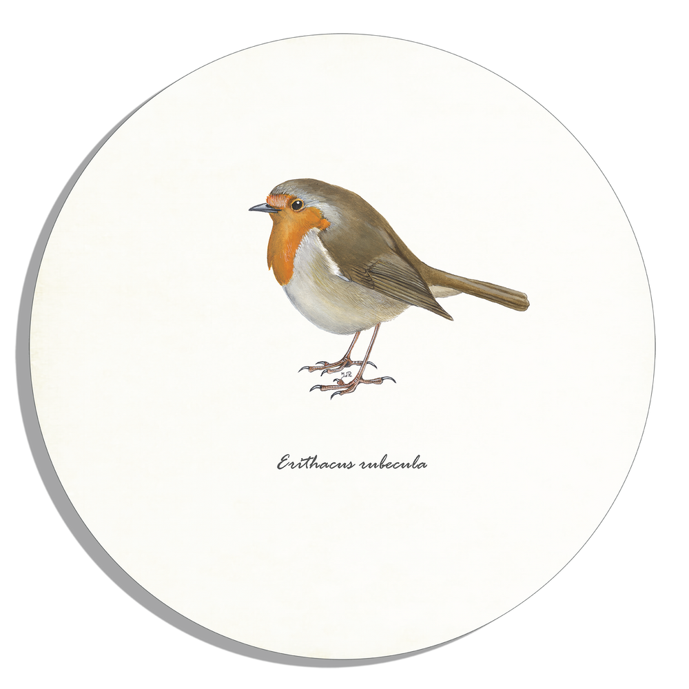 Tuinposter Cirkel "Roodborst"