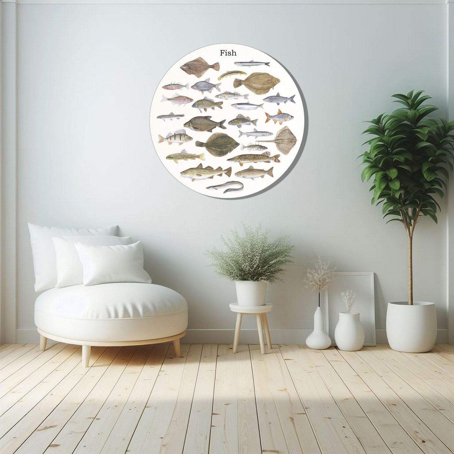 Muurcirkel "Fish"