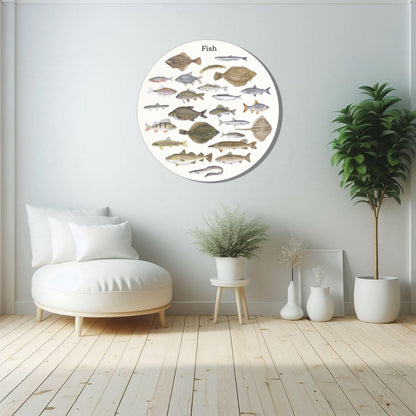 Muurcirkel "Fish"