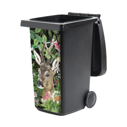 Containersticker "Ree in het wild"