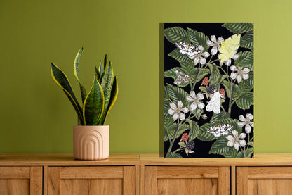 Wanddecoratie "Dauwbraam in de nacht"