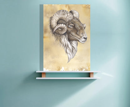 Wanddecoratie "Drents heideschaap"