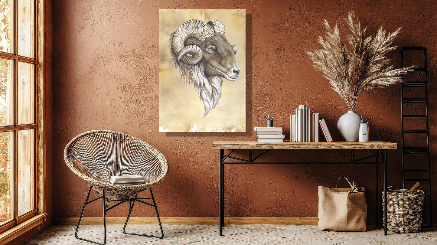 Wanddecoratie "Drents heideschaap"