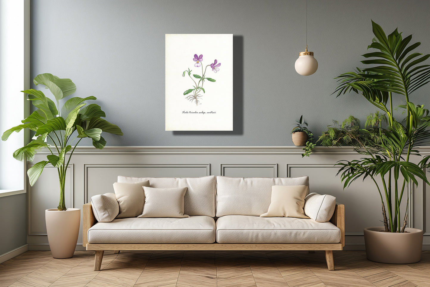 Wanddecoratie "Duinviool"