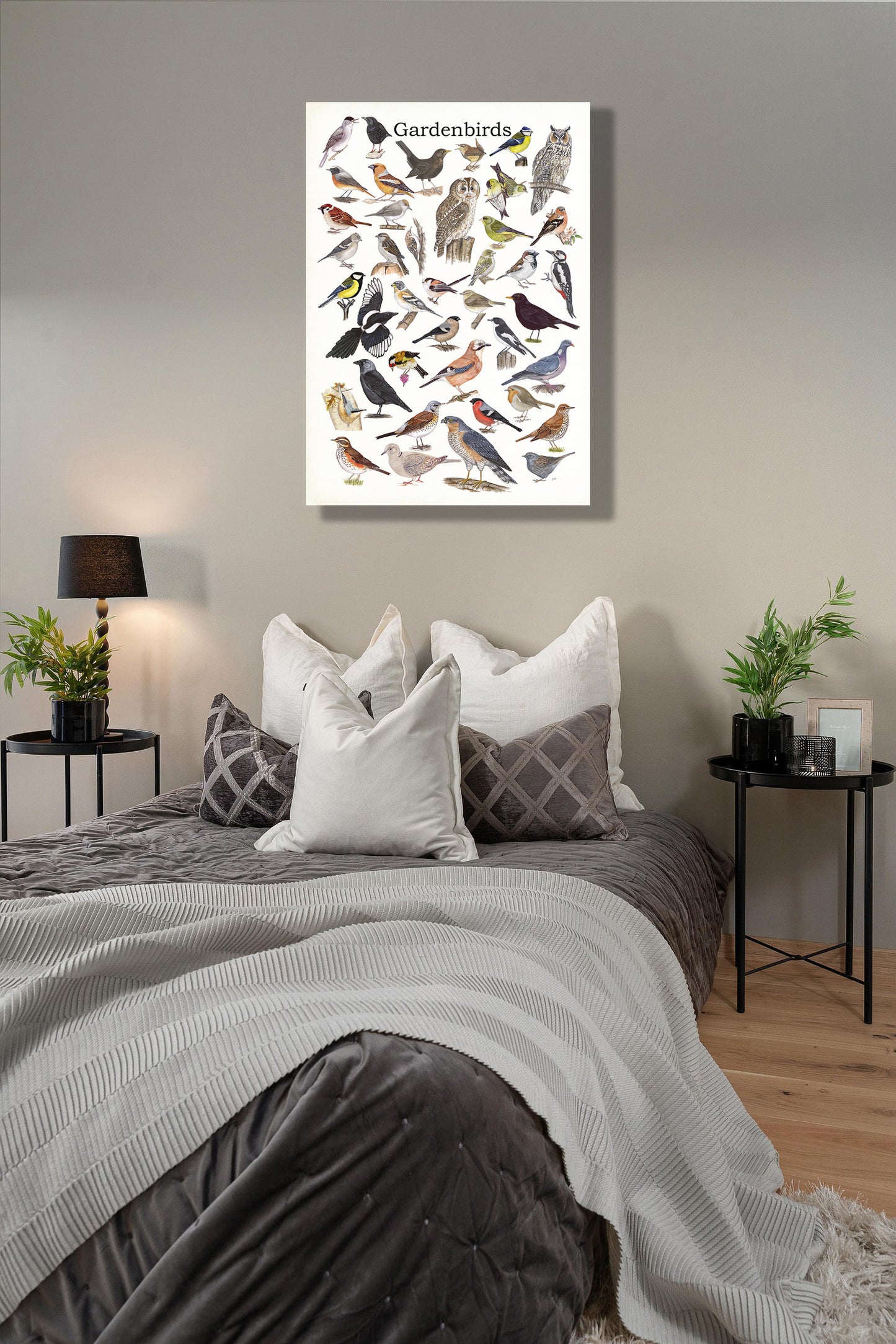Wanddecoratie "Gardenbirds"