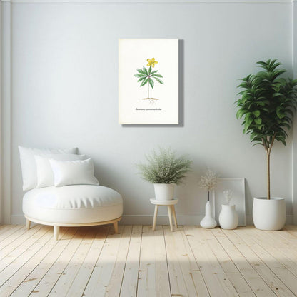Wanddecoratie "Gele anemoon"
