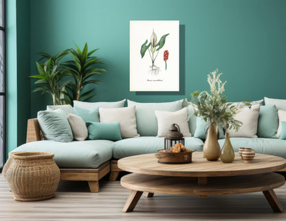 Wanddecoratie "Gevlekte aronskelk"
