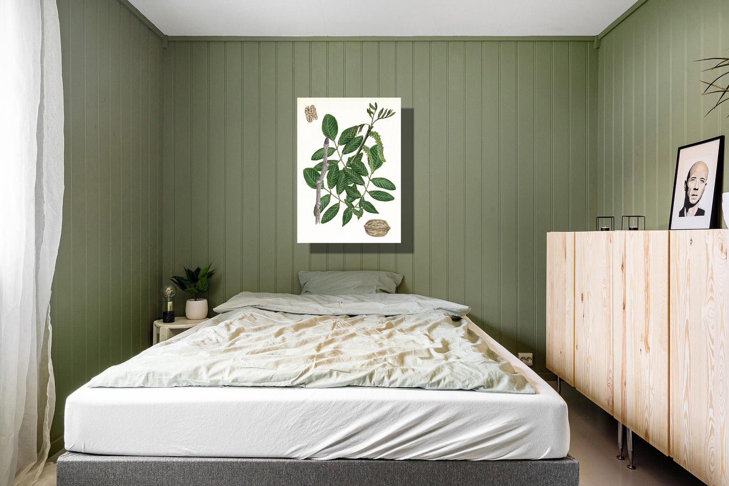 Wanddecoratie "Gewone walnoot, het leven van"