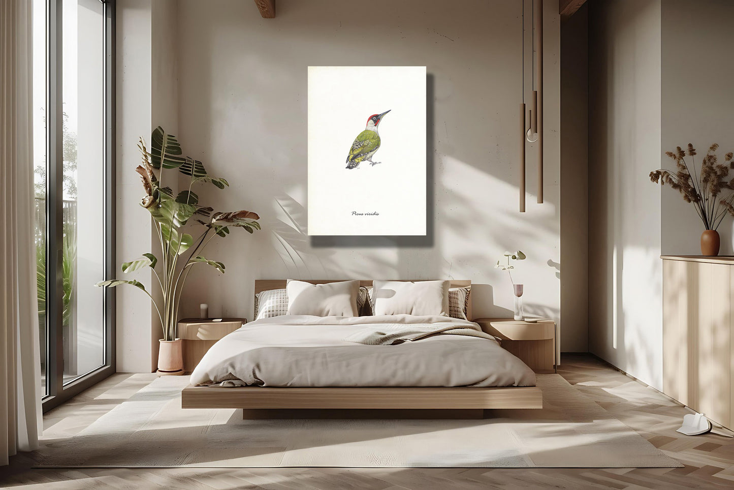 Wanddecoratie "Groene specht"