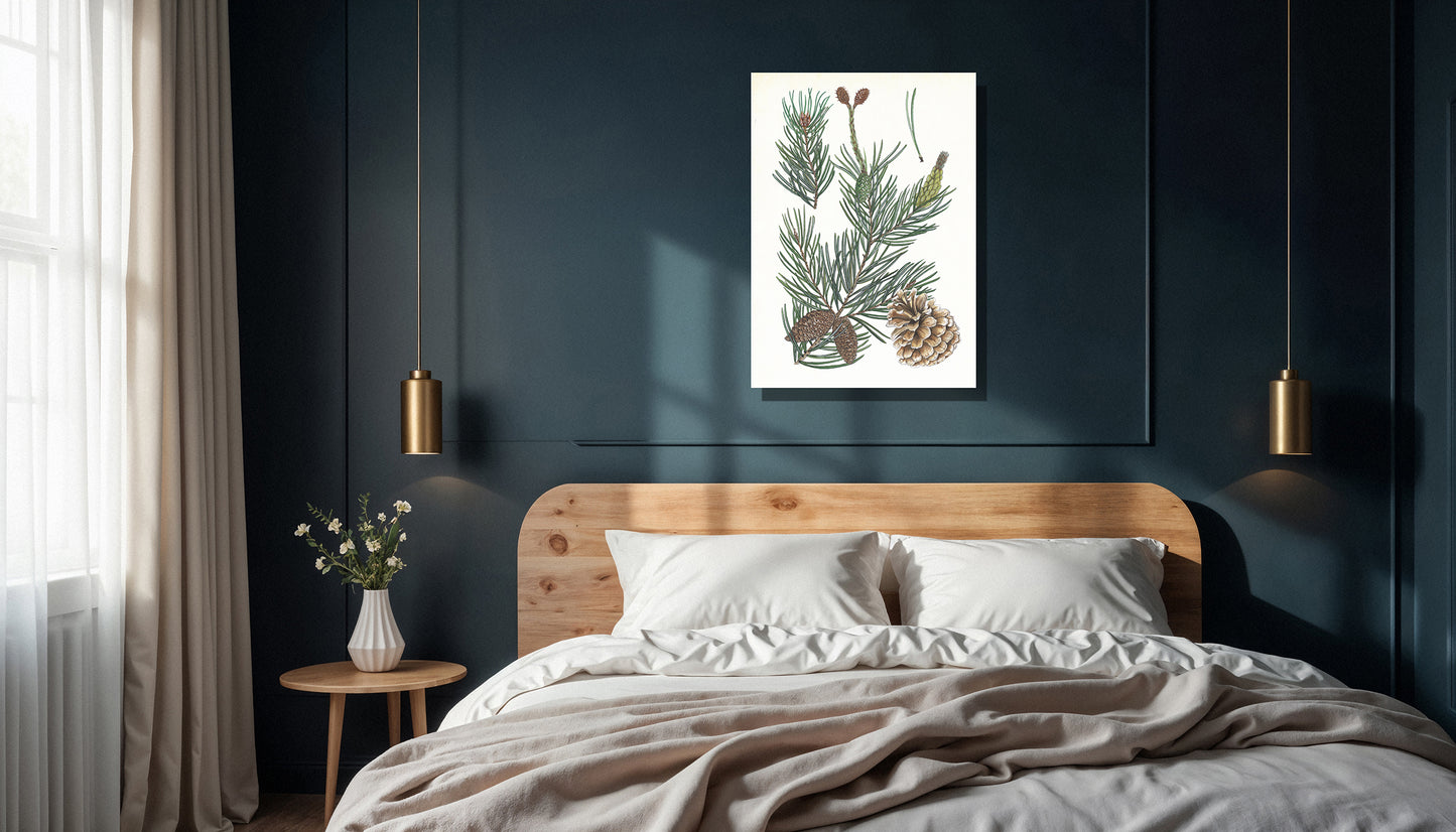 Wanddecoratie "Grove den, het leven van"
